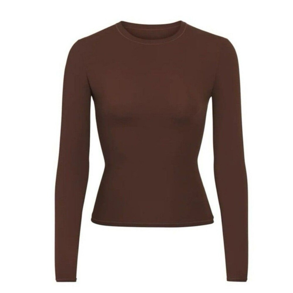 Skims Fits everybody long sleeve t-shirt Cocoa